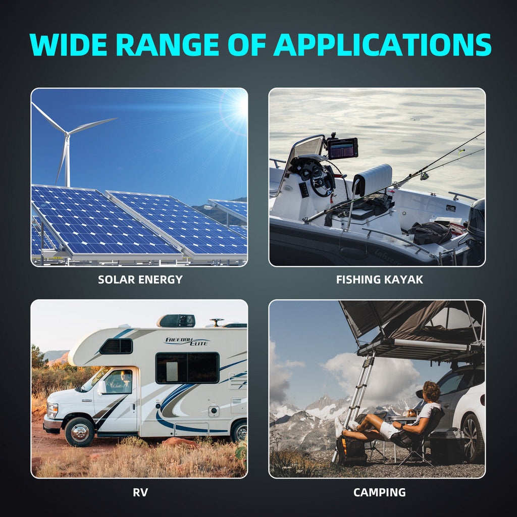 12V 100Ah Lithium LiFePO4 Battery 1280Wh LFP12100 Deep Cycle for Solar, RV, Marine Leisure