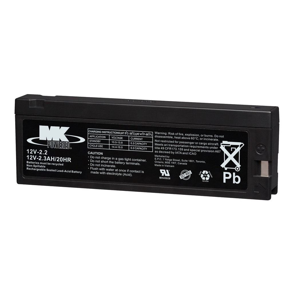 ES2.3-12 AGM MK Battery 12Volt 2.1Ah ES2.3-12V