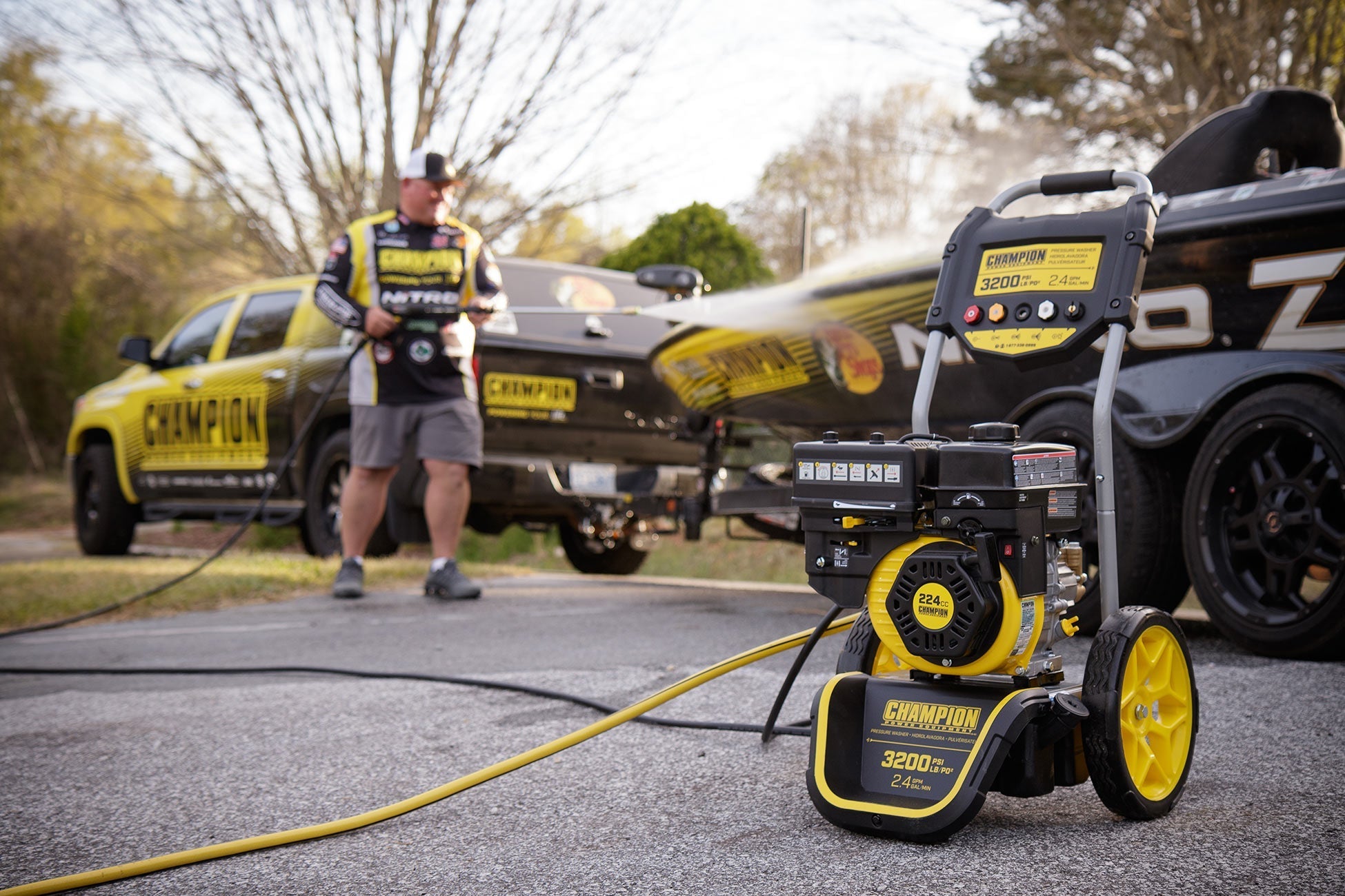 Champion Petrol Pressure Washer 220 Bar (3200 PSI) 9.0 LPM