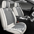 White & Grey Car Seat Covers