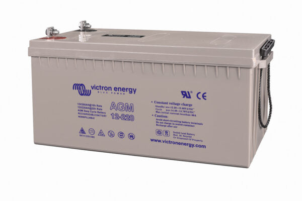 Victron Energy 12V 220Ah AGM Deep Cycle Battery - BAT412201084