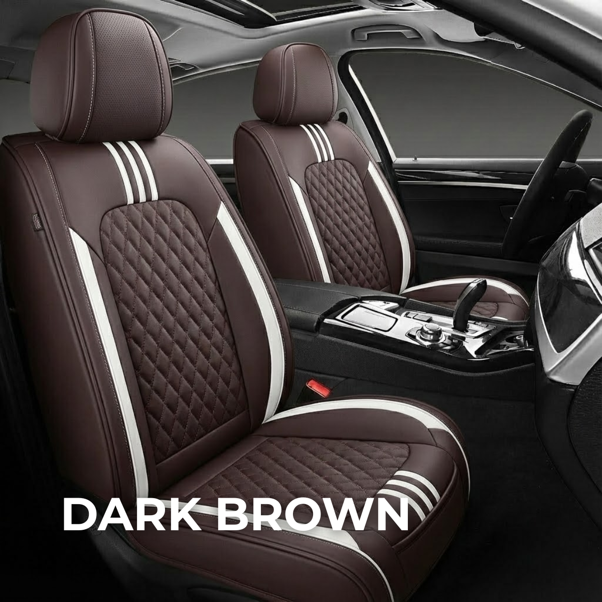 DARK BROWN Car Seat Covers
