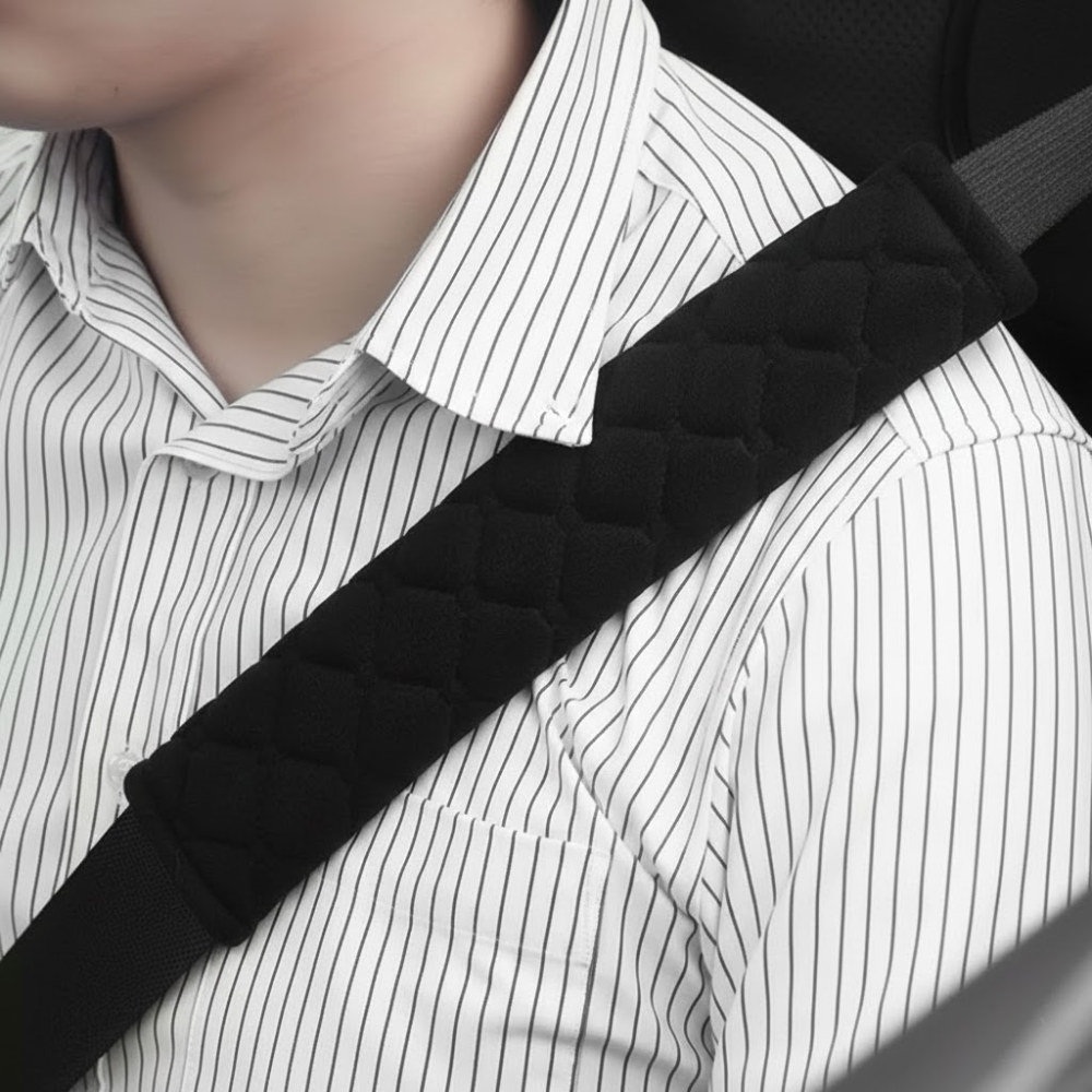Black Seatbelt Pads (2 Pack)
