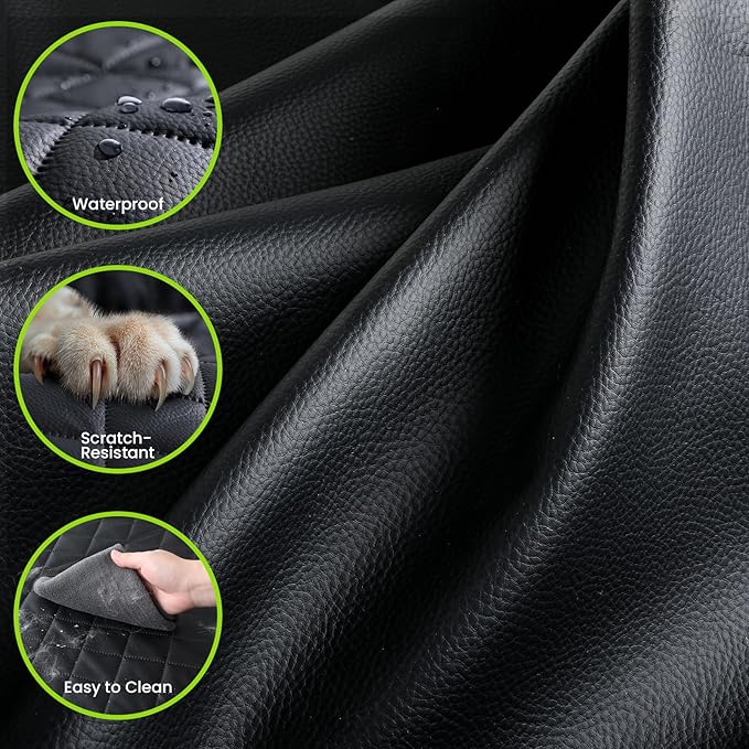 2-in-1 Waterproof Dog Car Seat Cover – Protects Passenger Seat, Easy Clean & Durable
