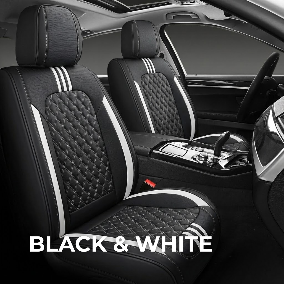 Black & White Car Seat Covers
