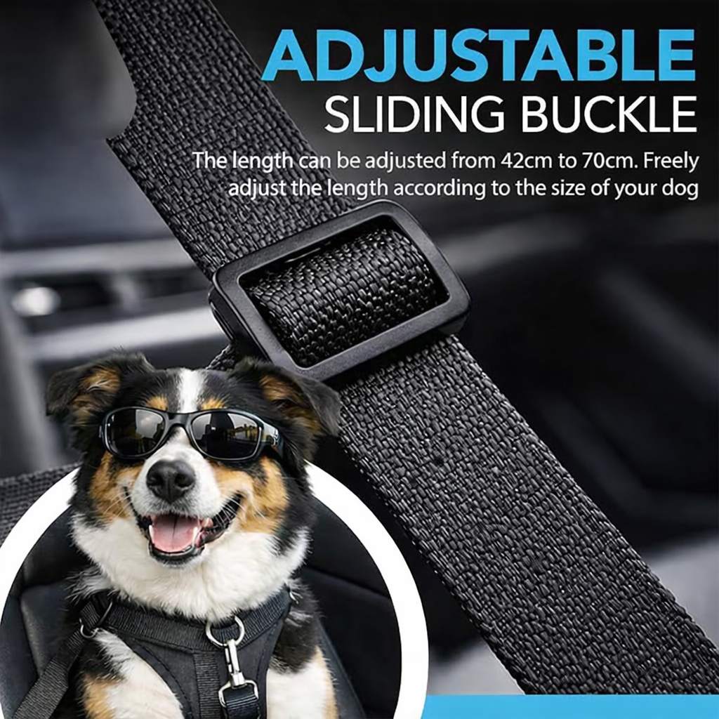 Dog Seat Belt for Car - 2 Pack Adjustable 70cm Harness Strap