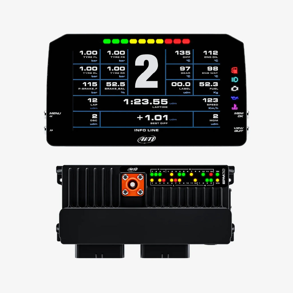 Aim PDM32 & PDM Dash Display with Road Icons