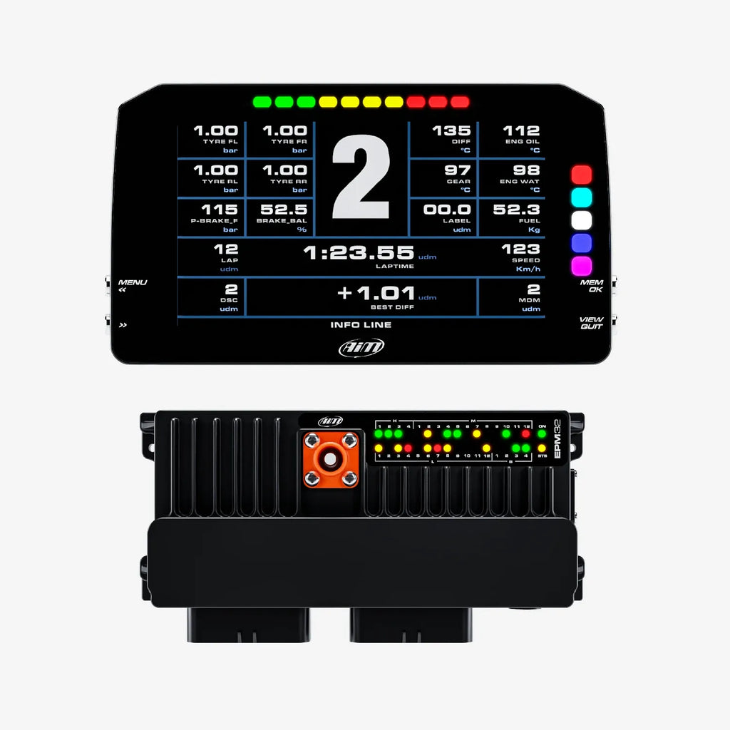 Aim PDM32 & PDM Dash Display with Race Icons