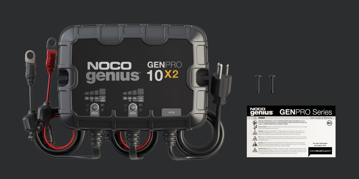 Noco GenPro 10x2 -  12V 2-Bank, 20-Amp On-Board Battery Charger