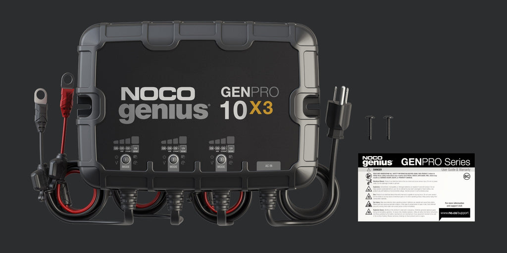 Noco GenPro 10x3 -  12V 3-Bank, 30-Amp On-Board Battery Charger