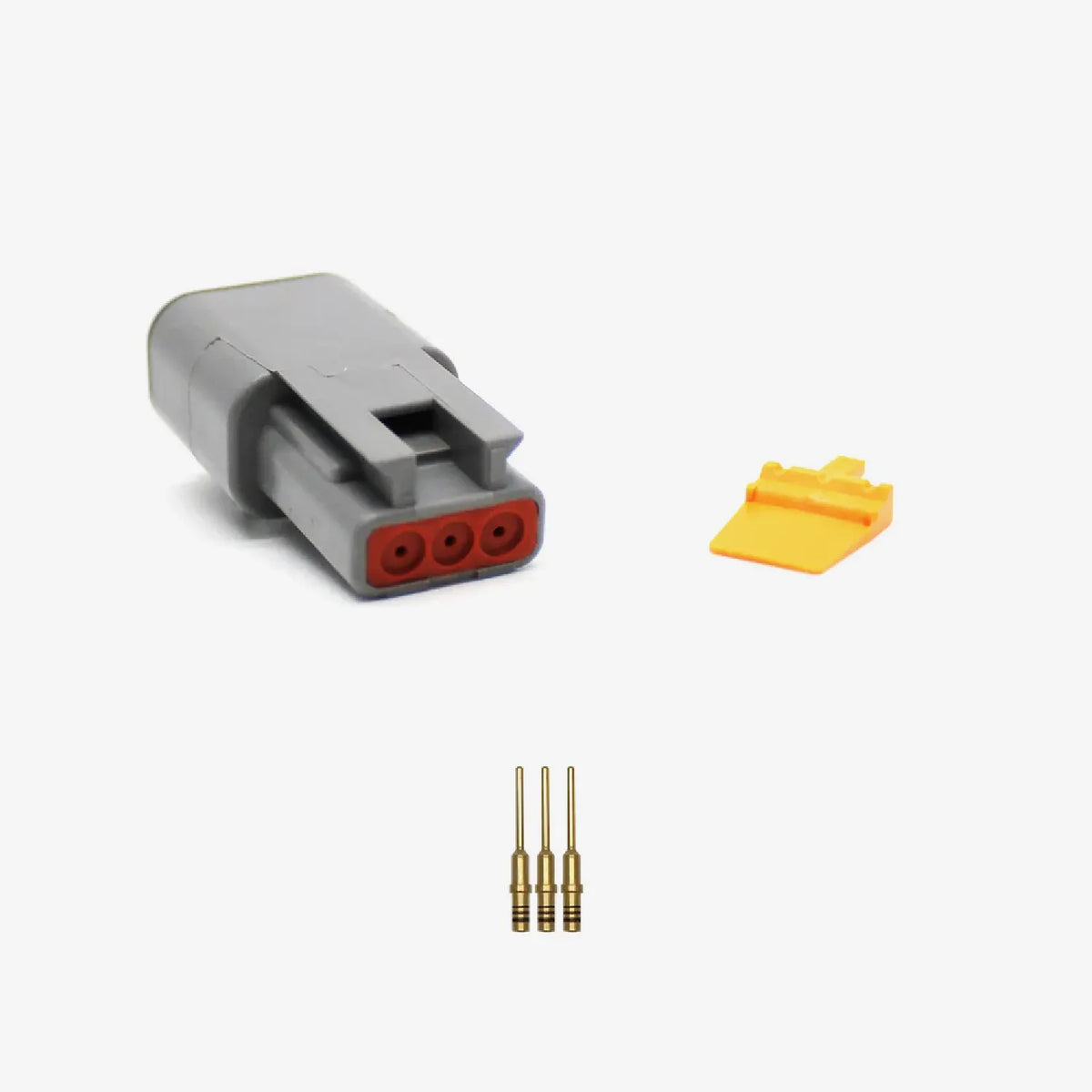 Deutsch Male & Female DTM Plug & Pins including Wedge Lock