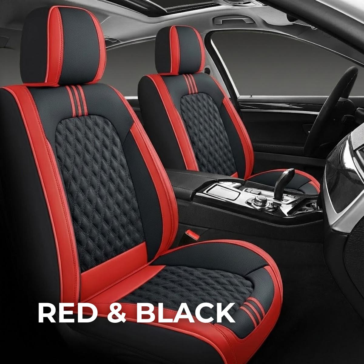 Red & Black Car Seat Covers