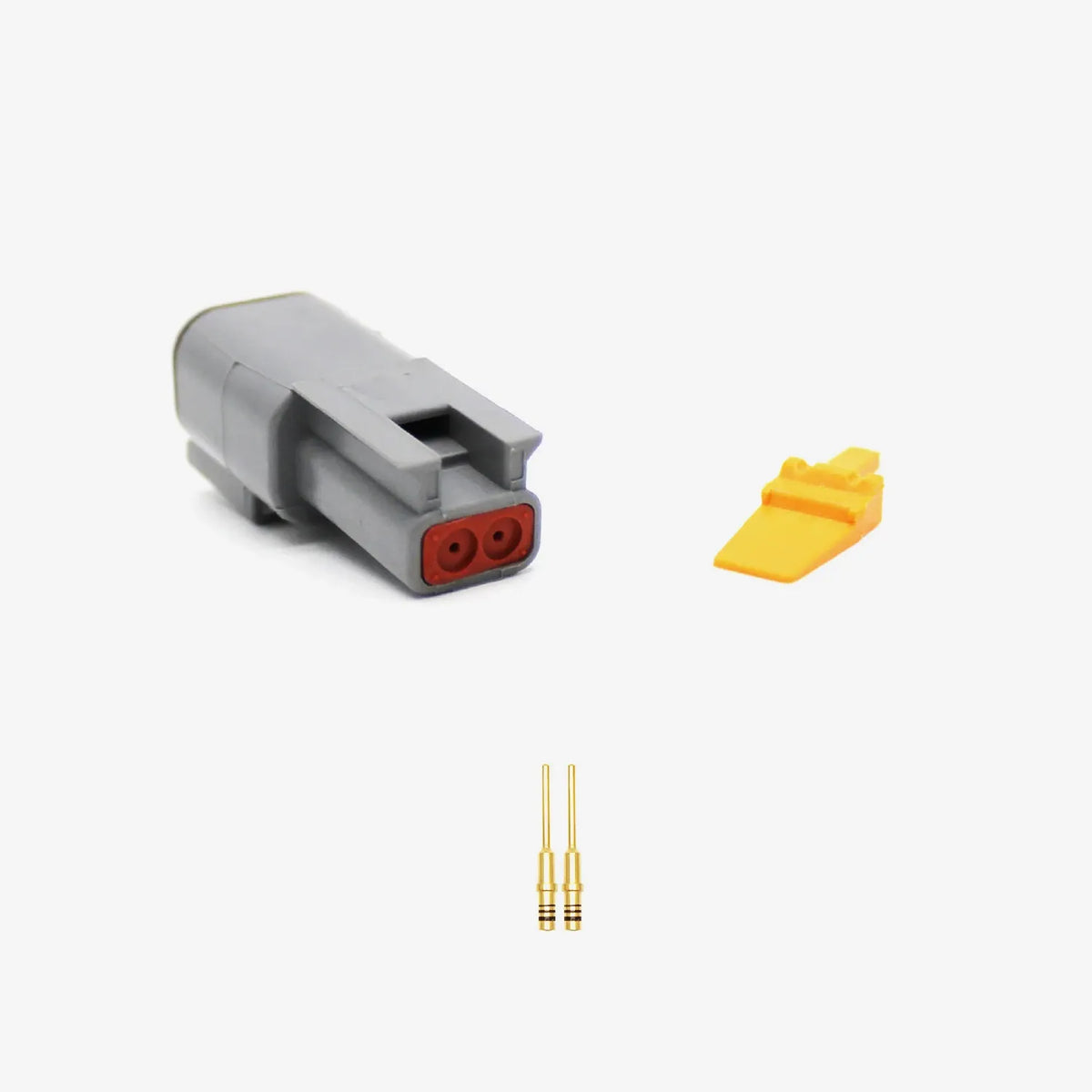Deutsch Male & Female DTM Plug & Pins including Wedge Lock