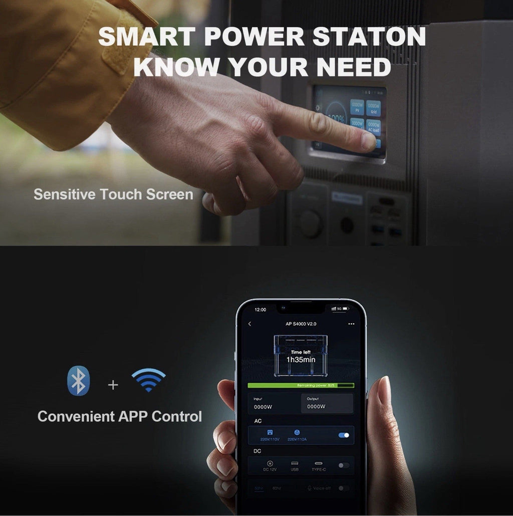ALLPOWERS R4000 3456Wh Portable Power Station 230V 6000W Max Solar Generator RV