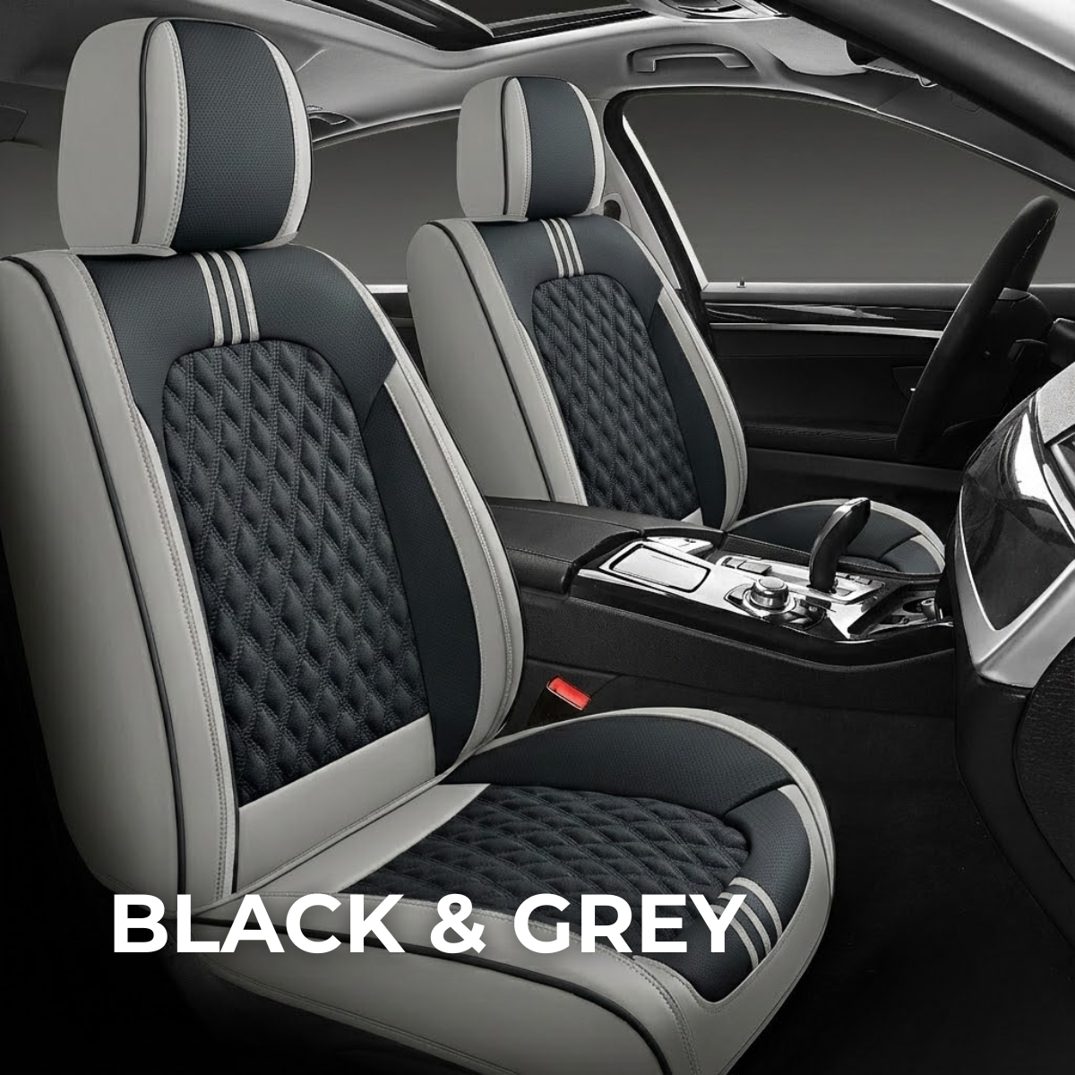 Black & Grey Car Seat Covers