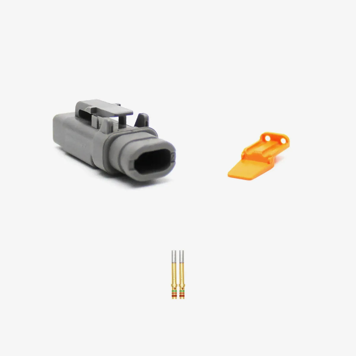 Deutsch Male & Female DTM Plug & Pins including Wedge Lock