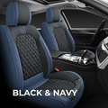 Black & Navy Car Seat Covers