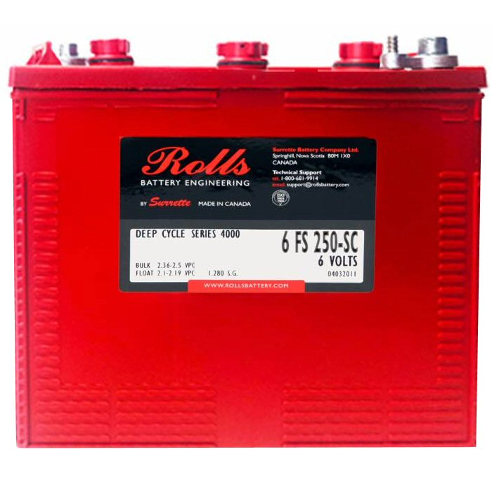 6-FS-250-SC Rolls Battery 6v 281Ah (J250)