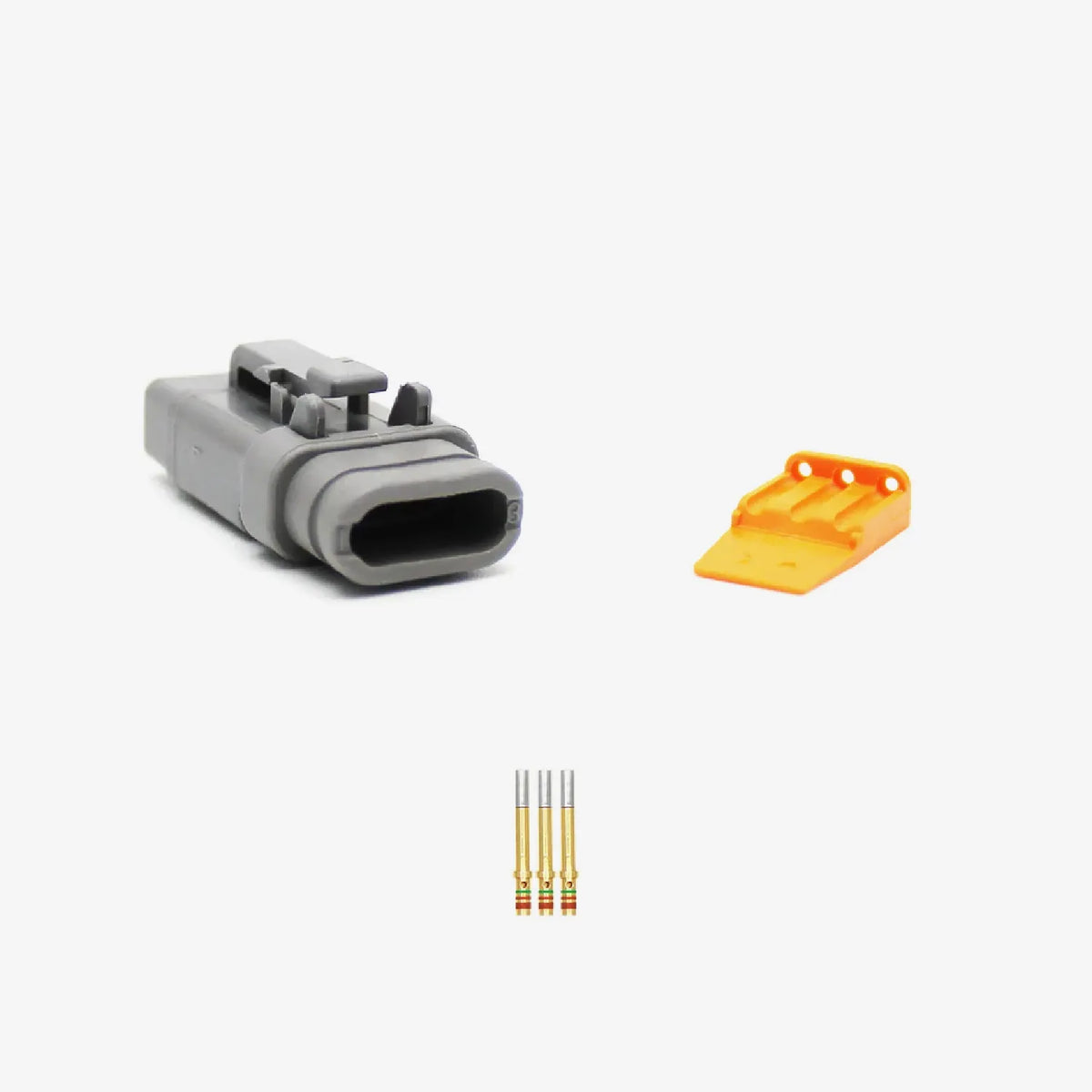 Deutsch Male & Female DTM Plug & Pins including Wedge Lock
