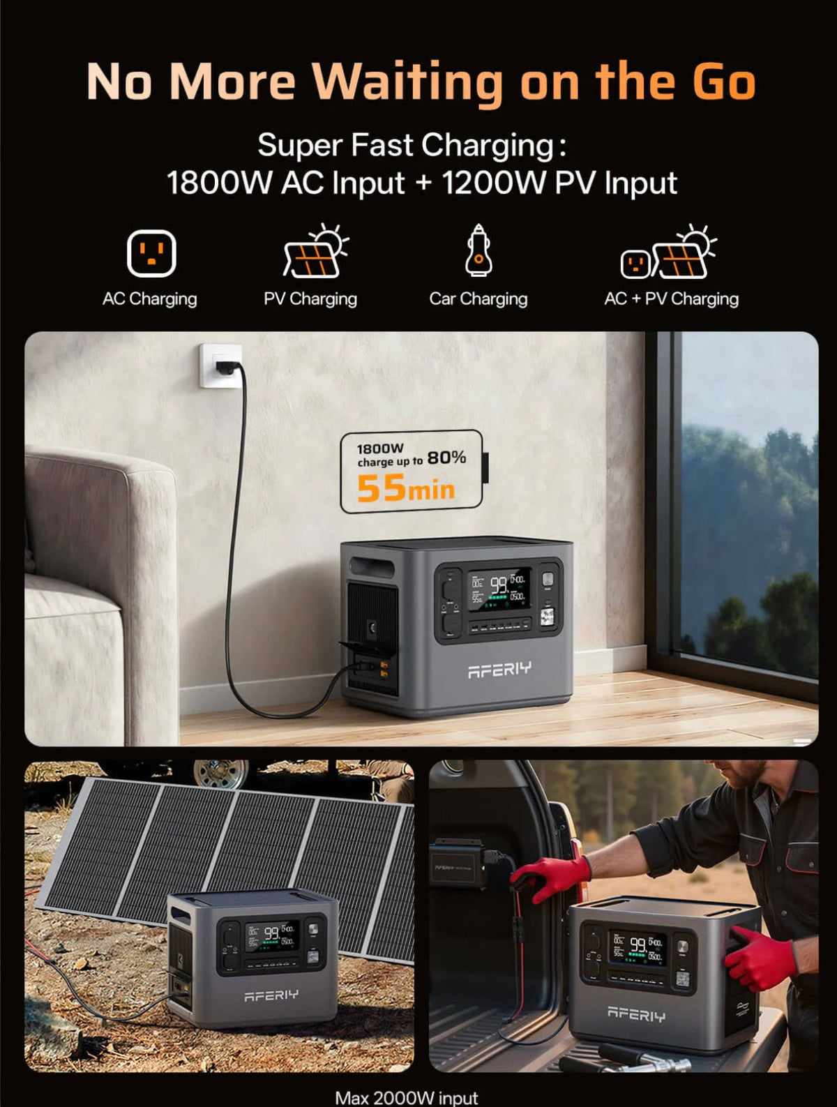 AFERIY P280 2800W 2048Wh Portable Power Station