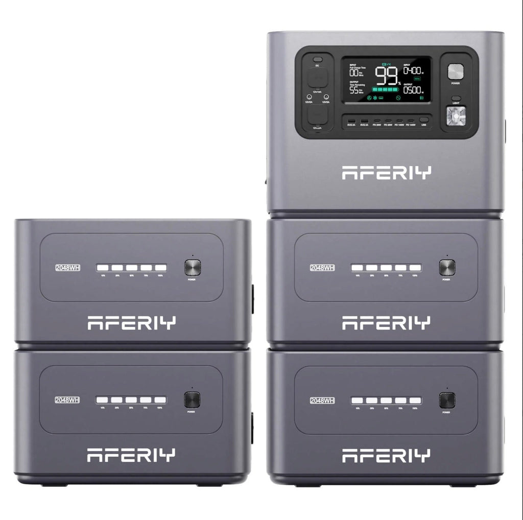 AFERIY P300 3000W 2048Wh Portable Power Station | Expandable to 10.24kWh | 1200W Solar Input | APP Control