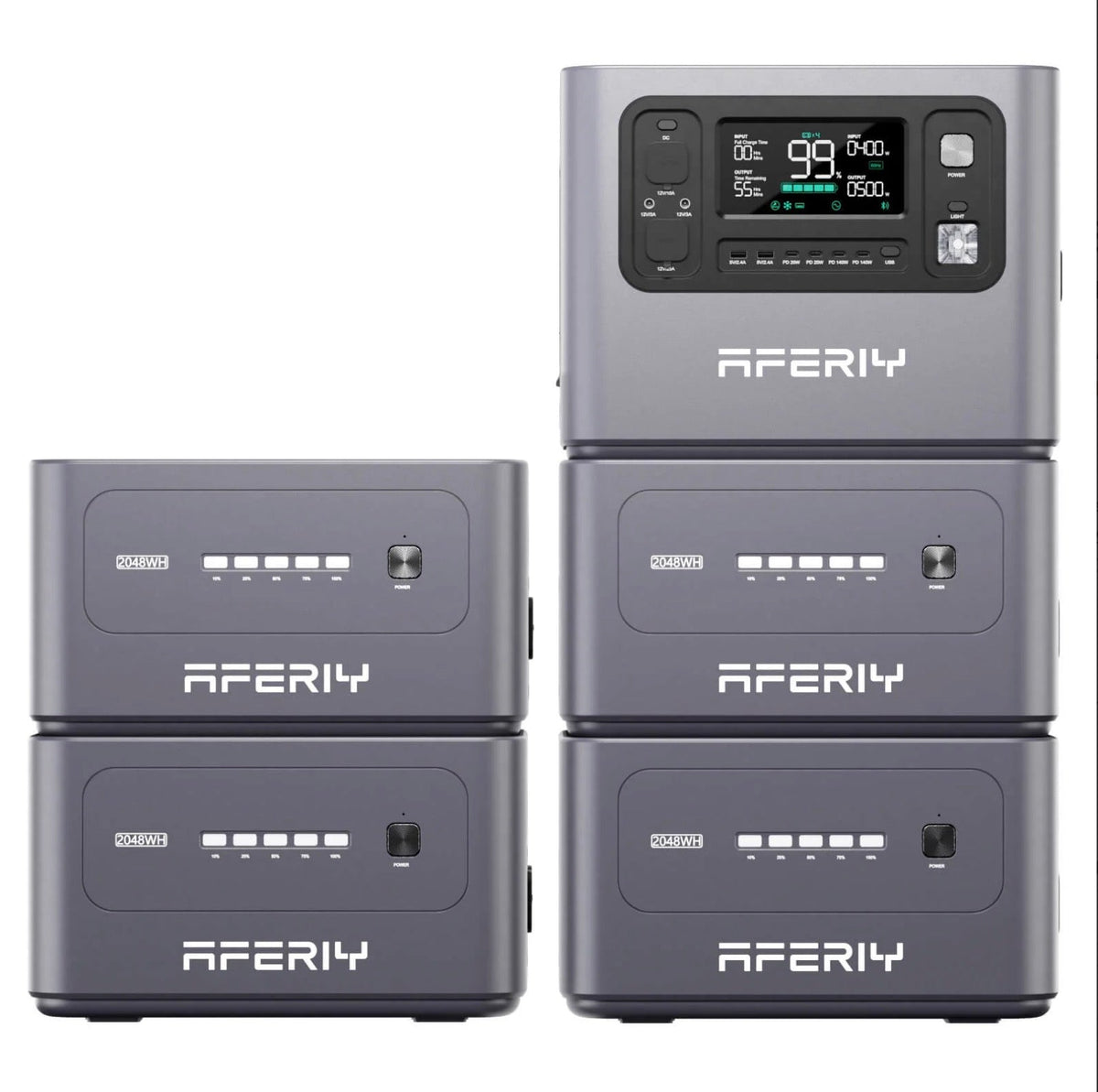 AFERIY P300 3000W 2048Wh Portable Power Station | Expandable to 10.24kWh | 1200W Solar Input | APP Control