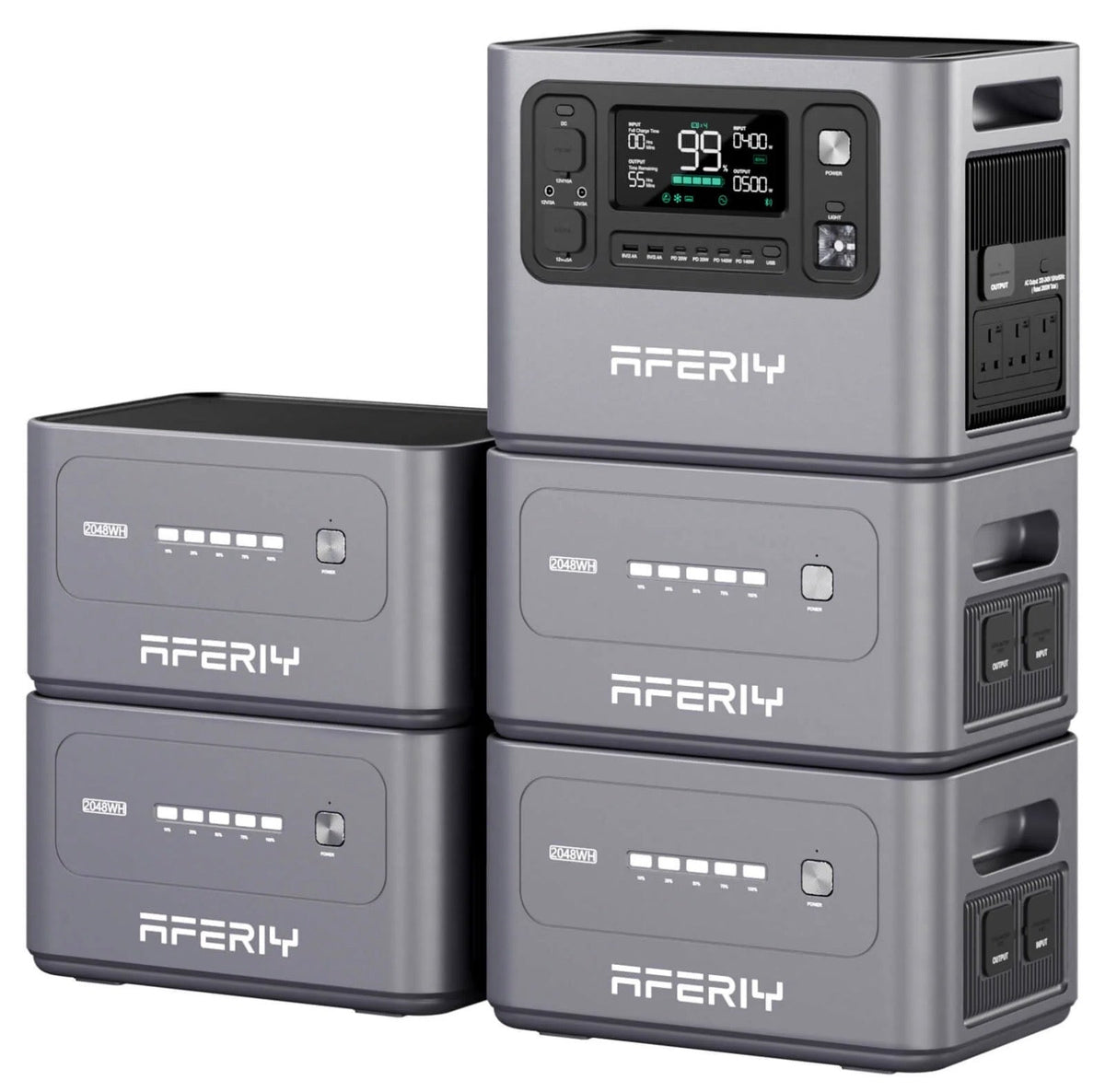 AFERIY P300 3000W 2048Wh Portable Power Station | Expandable to 10.24kWh | 1200W Solar Input | APP Control