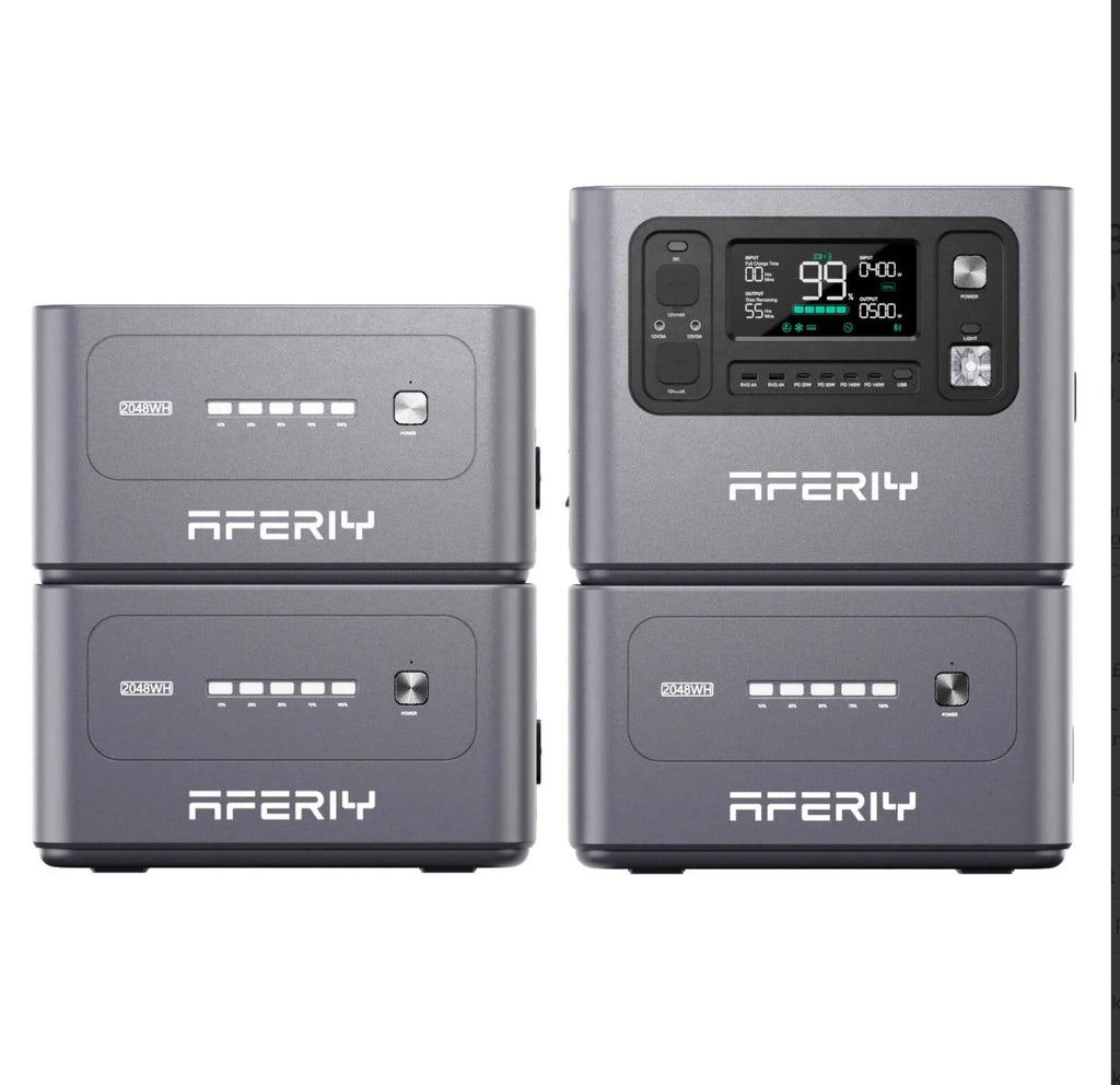 AFERIY P300 3000W 2048Wh Portable Power Station | Expandable to 10.24kWh | 1200W Solar Input | APP Control