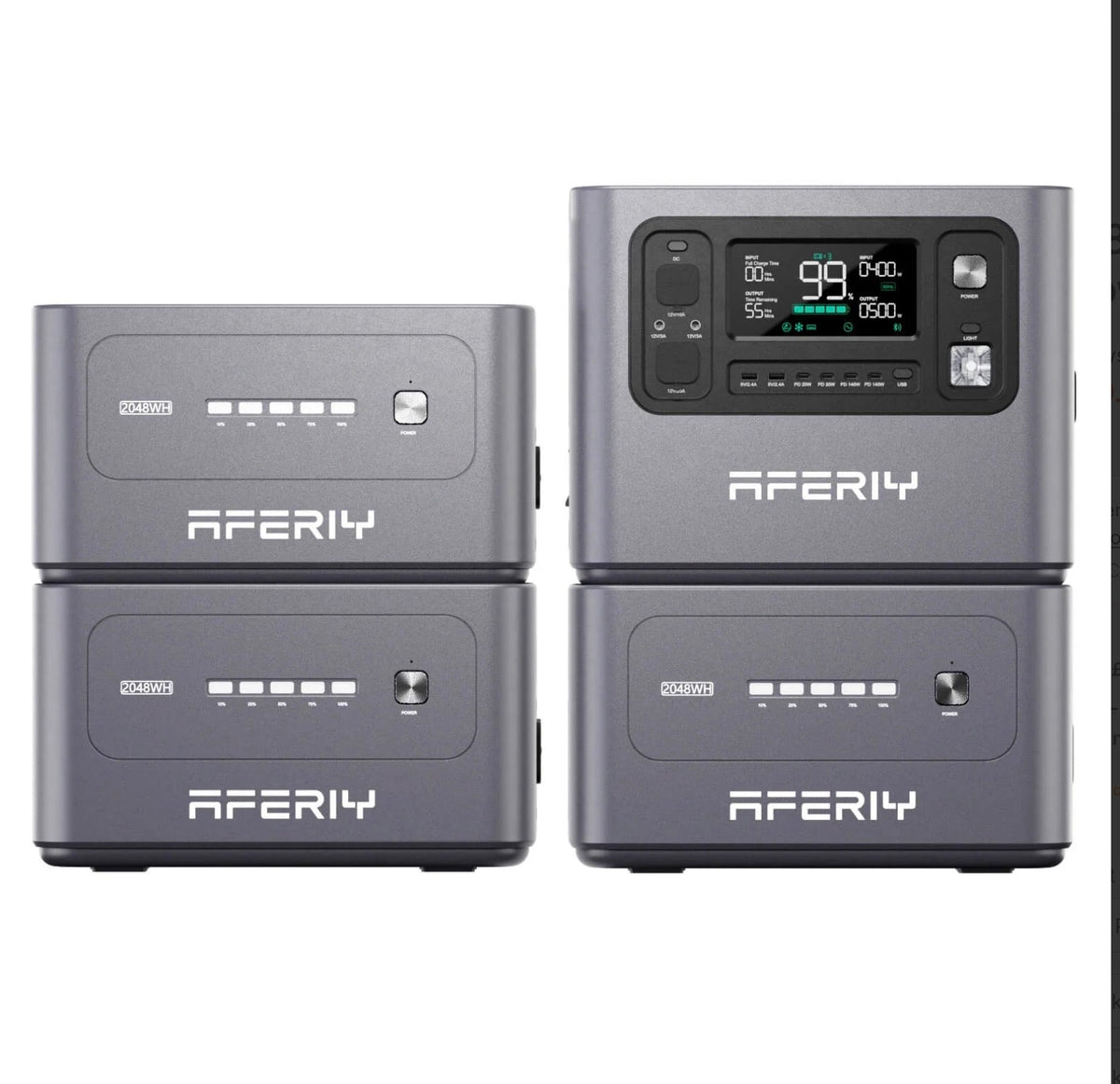 AFERIY P300 3000W 2048Wh Portable Power Station | Expandable to 10.24kWh | 1200W Solar Input | APP Control