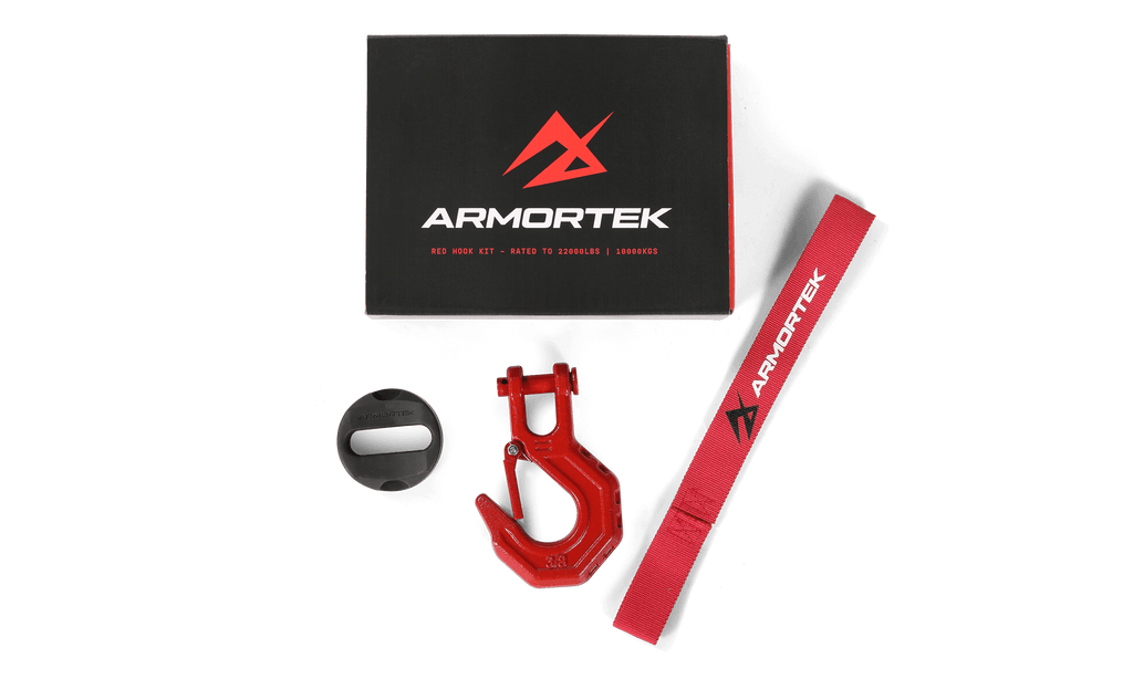 Armortek Red Hook Kit for 8 to 11mm Rope - MBL 10,000kg