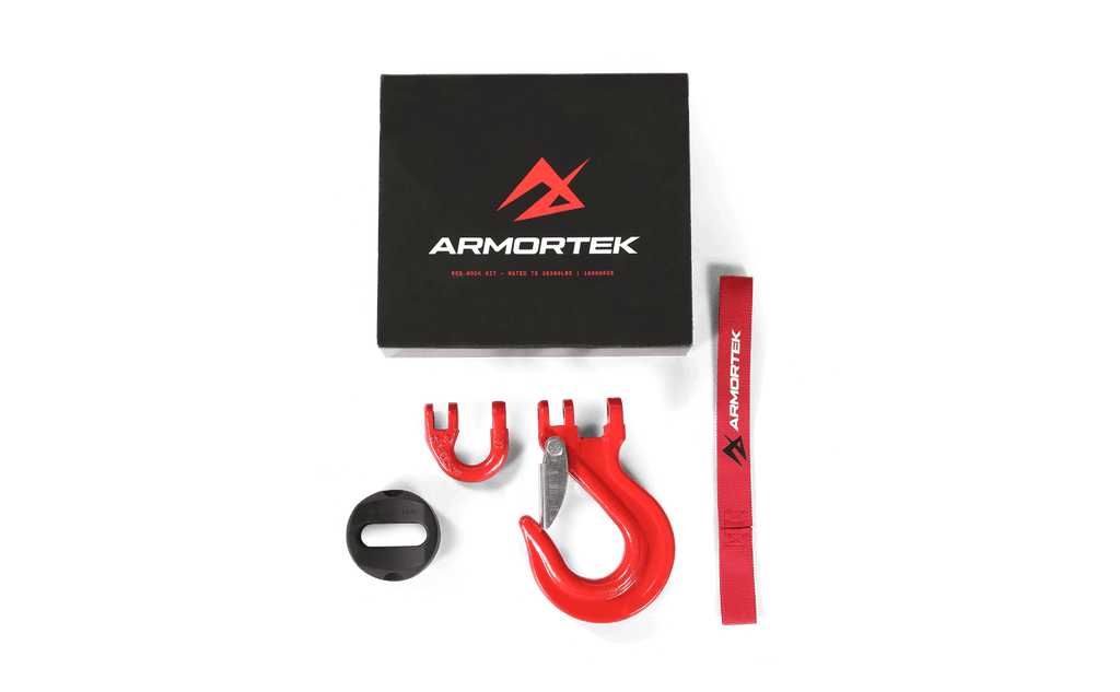 Armortek Red Hook Kit for 14mm Rope - MBL 16000kg