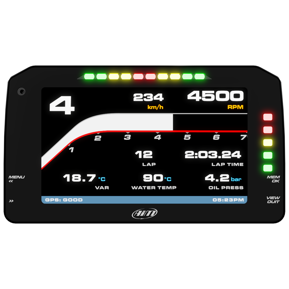Aim 6" TFT Dash Display with Race Icons for PDM08/PDM32