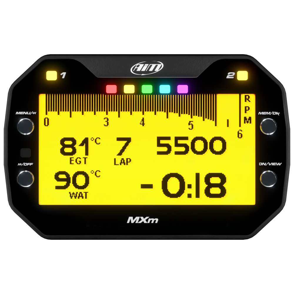 AiM MXm Motorcycle Data Logging Dash With GPS