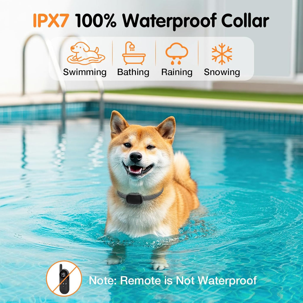 Anti Bark Collar for Dogs with Remote – 2600FT Waterproof Training Collar