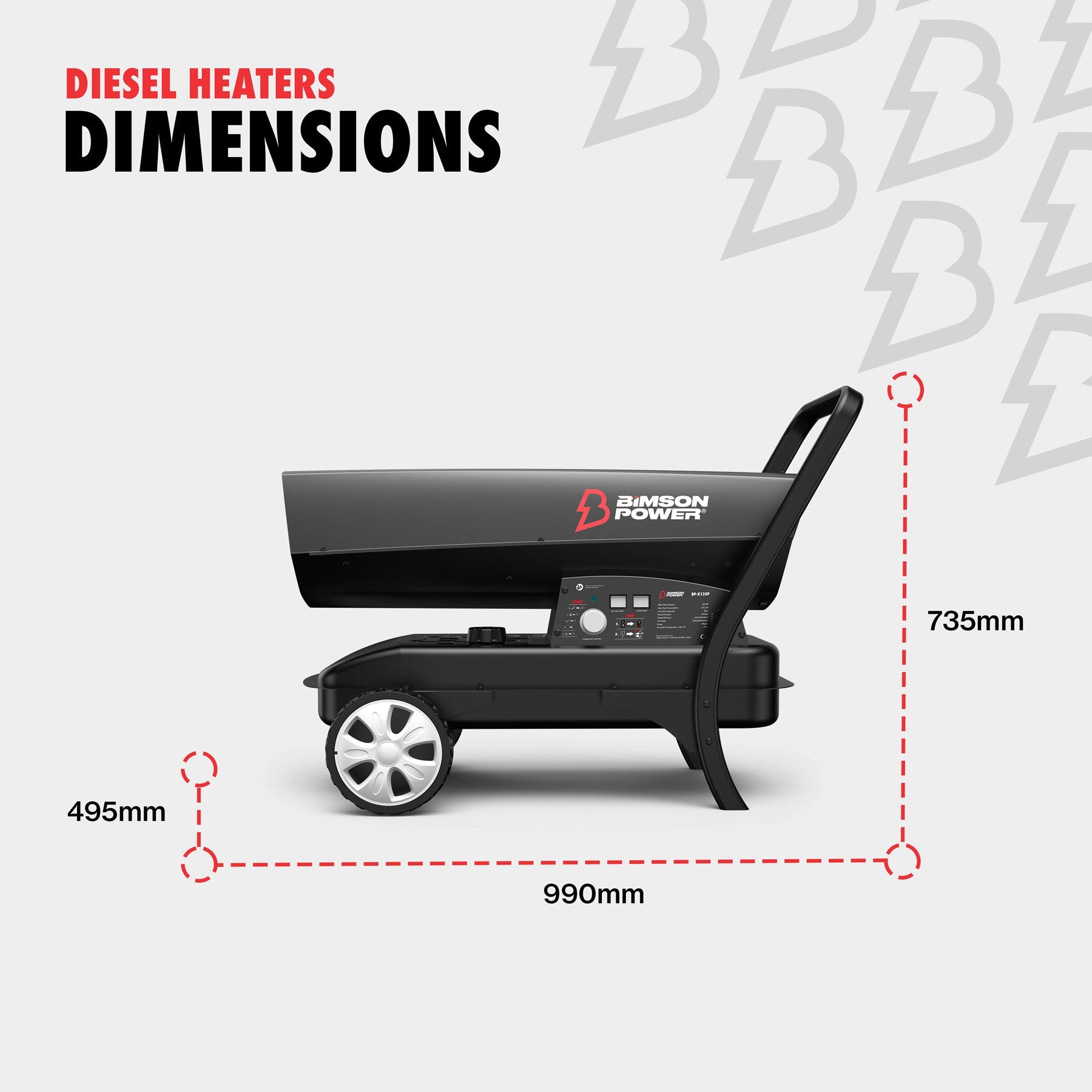 37kW Diesel/Kerosene Space Heater