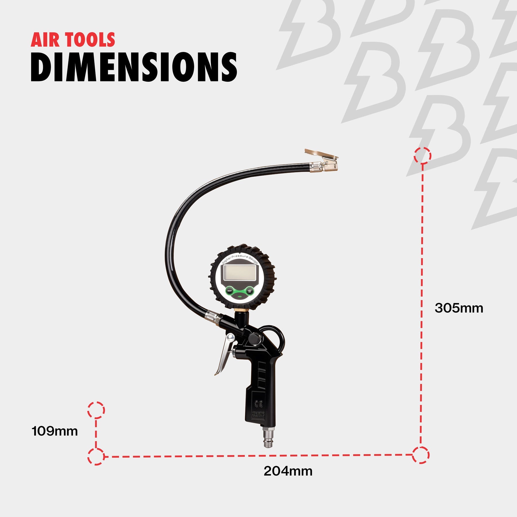 Digital Tyre Inflating Gun