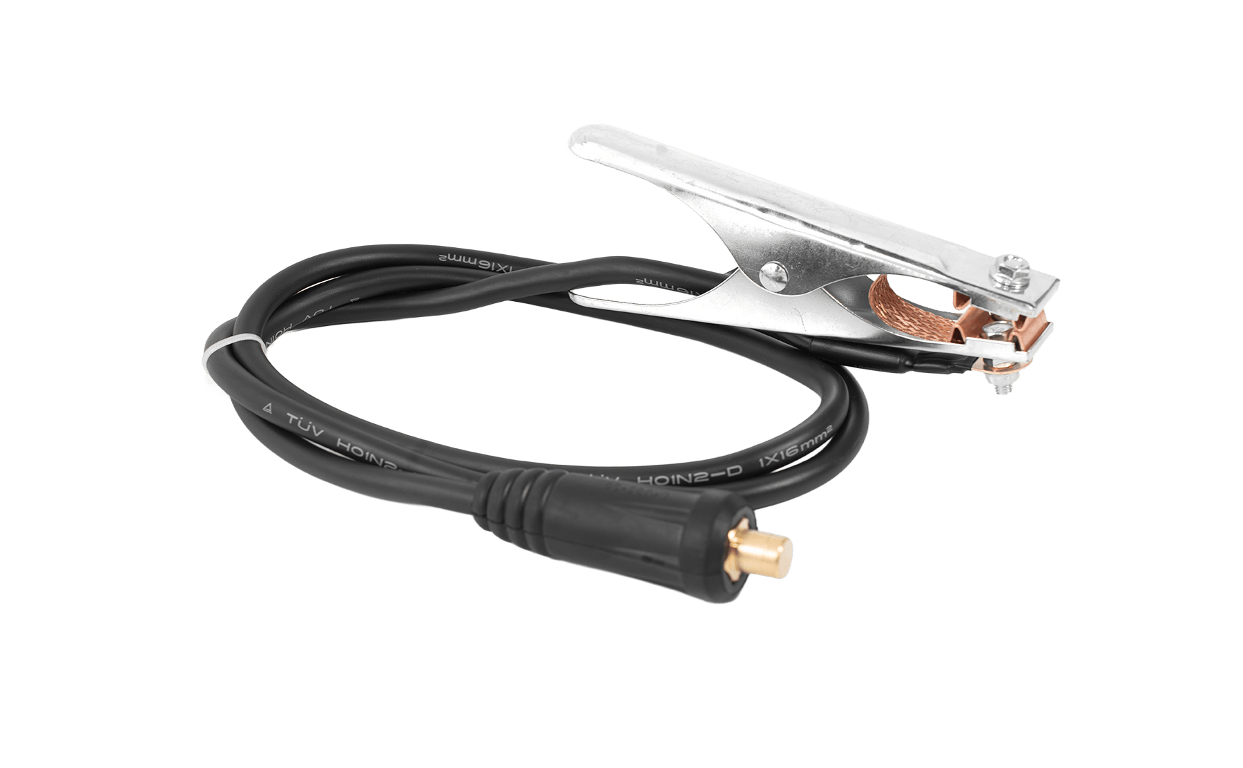 300A Ground clamp with 1.6m/16mm² cable, 35-50mm² Dinse