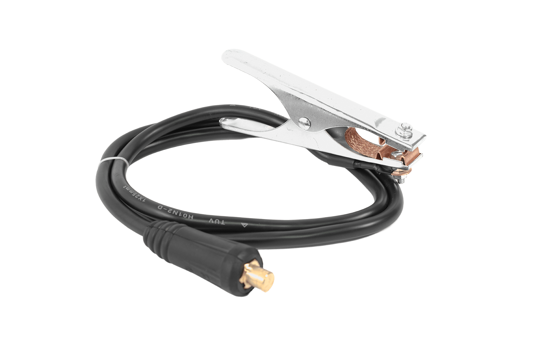 300A Ground clamp with 1.6m/25mm² cable, 35-50mm² Dinse