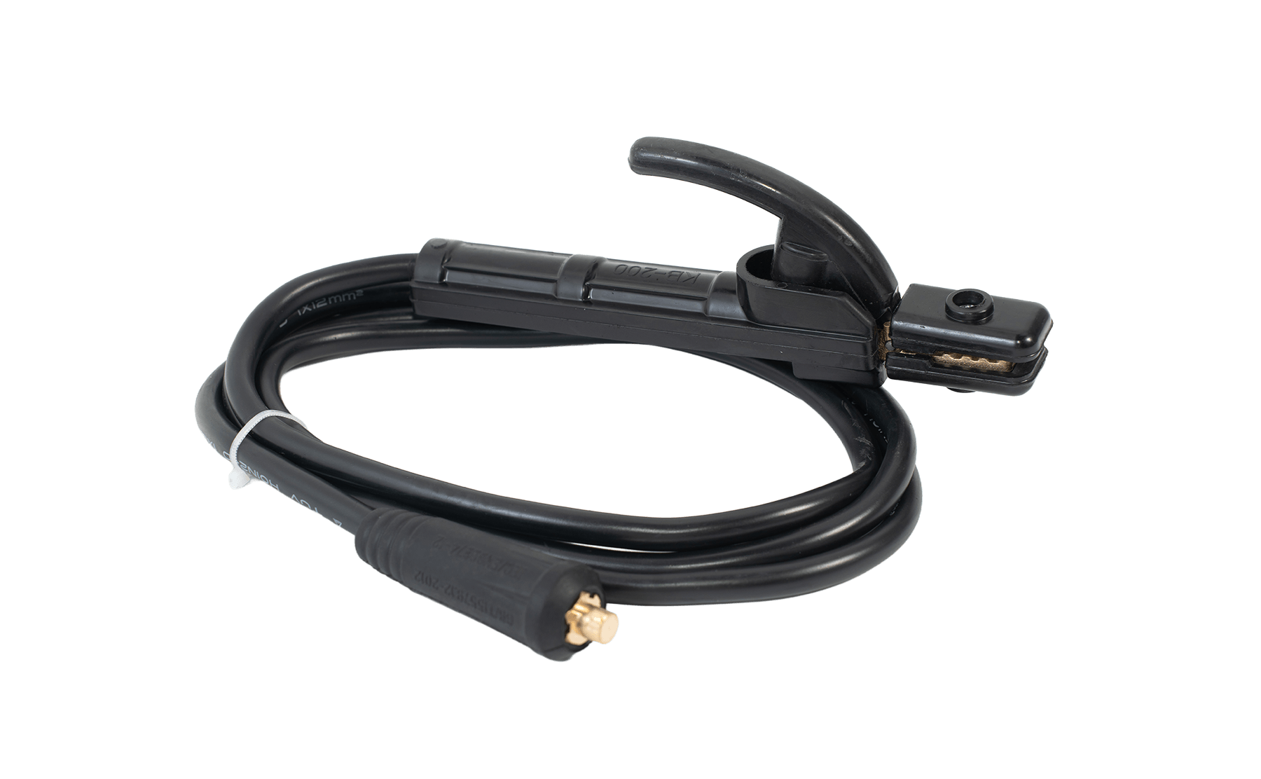 200A electrode holder with 2m/12mm² cable, 10-25mm² Dinse