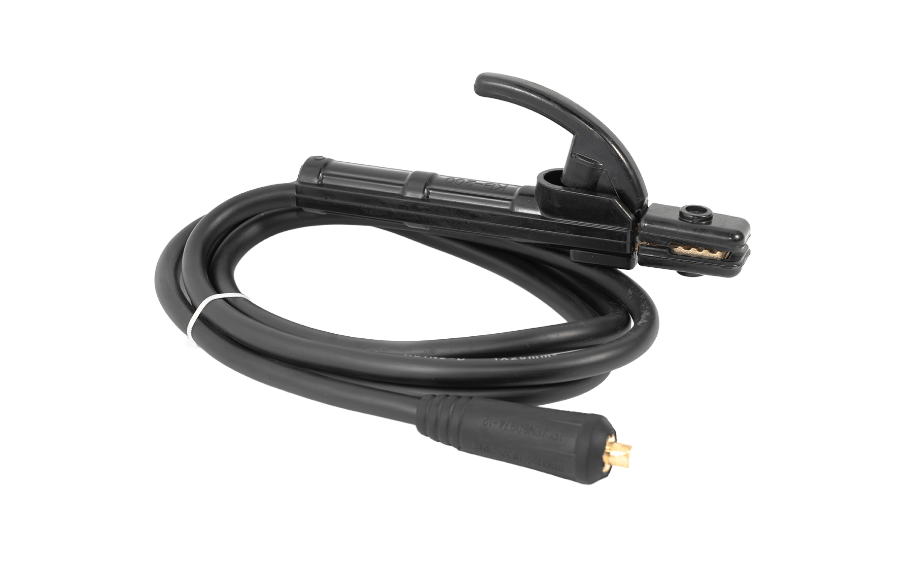 200A electrode holder with 2m/25mm² cable, 10-25mm² Dinse