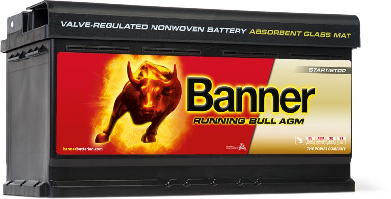 019 AGM BANNER RUNNING BULL LEAKPROOF CAR BATTERY - 95AH 850CCA LEISURE BATTERY (59201 - PREVIOUSLY KNOWN AS 59501)