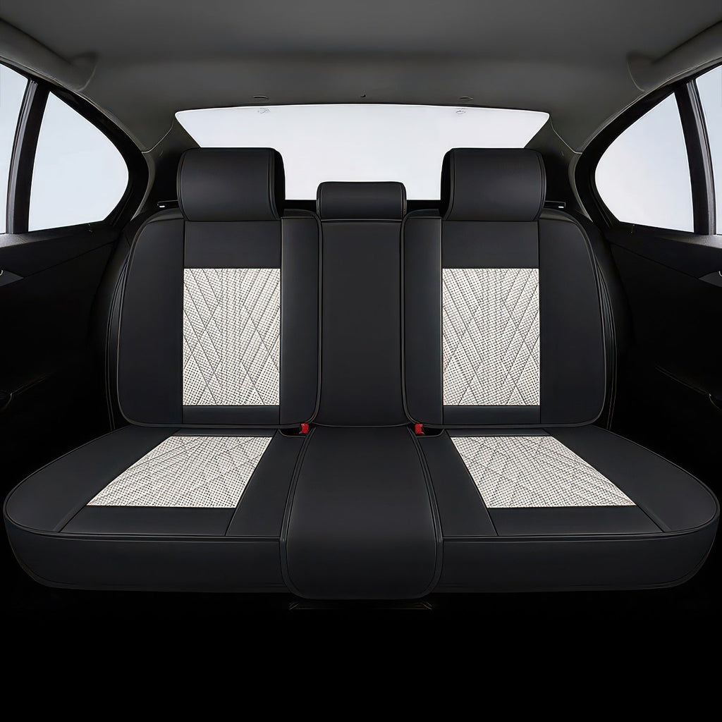 Beige & Black Seat Covers