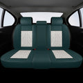 Beige & Green Seat Covers