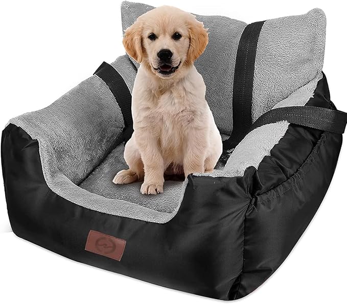 Pet Booster Car Seat for Small Dogs & Cats – Waterproof, Safe & Comfortable Travel