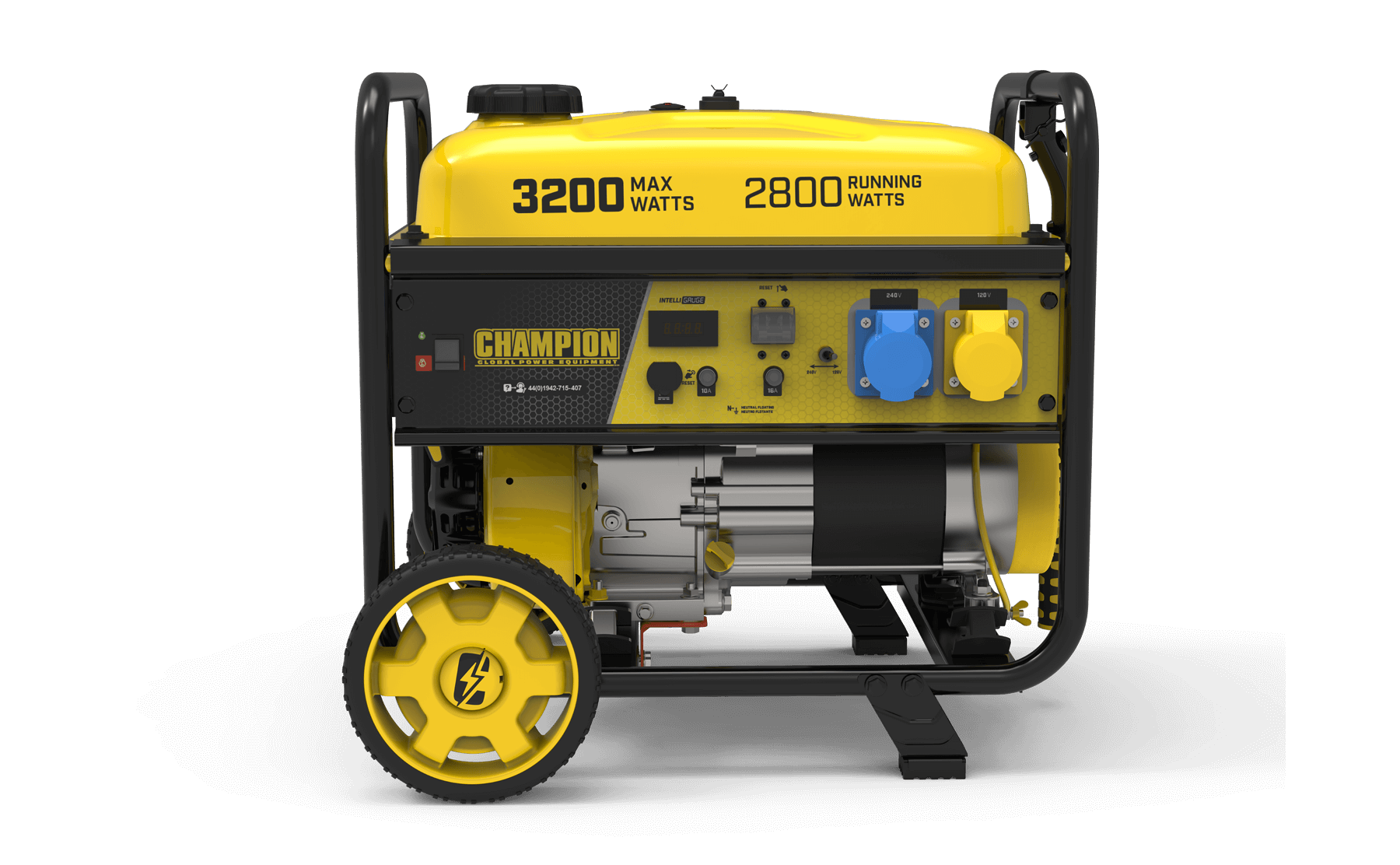 Champion 3200 Watt Petrol Generator with Wheels