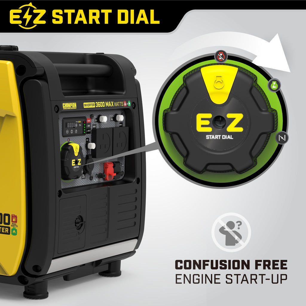 Champion 3600 Watt LPG Dual Fuel Inverter Generator