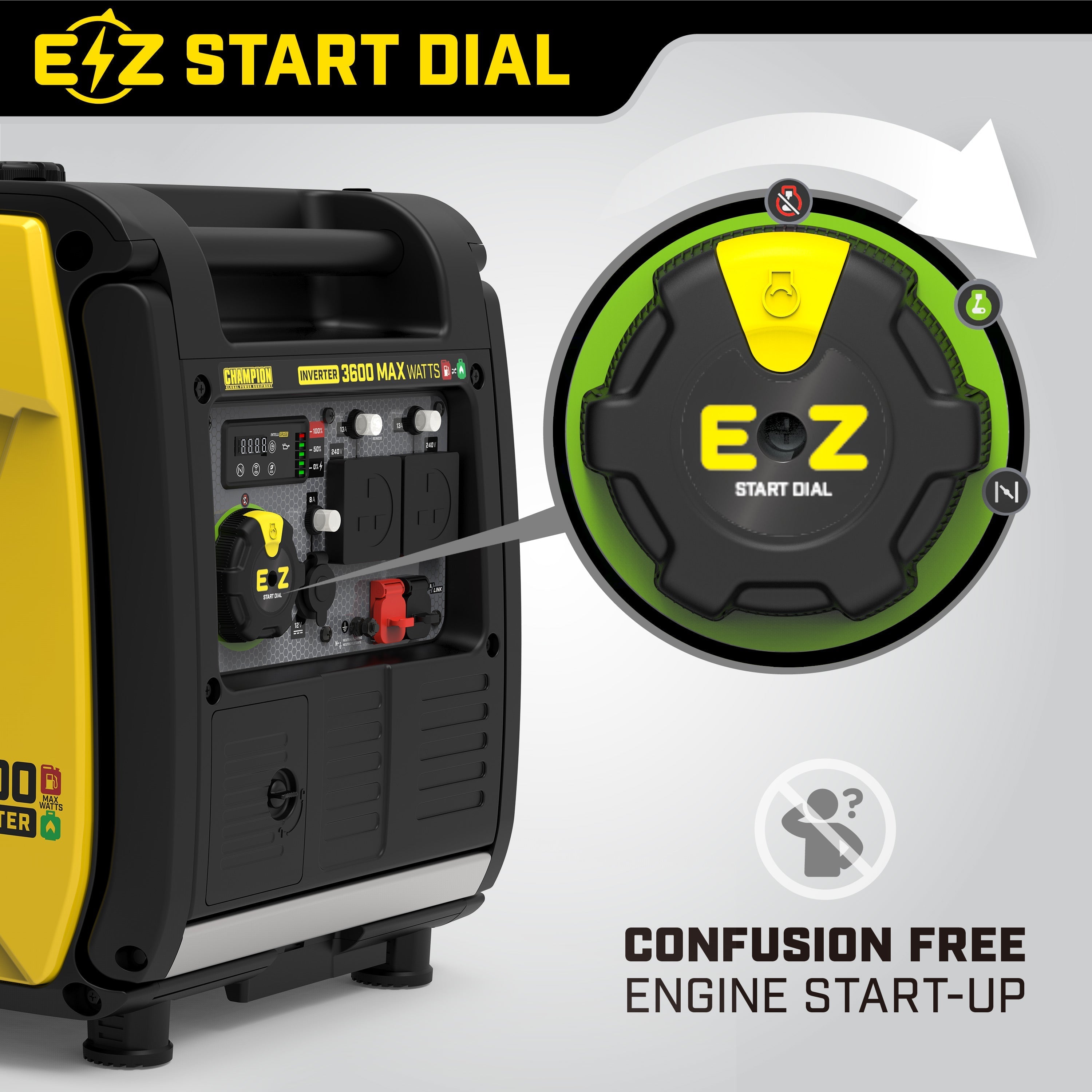 Champion 3600 Watt LPG Dual Fuel Inverter Generator