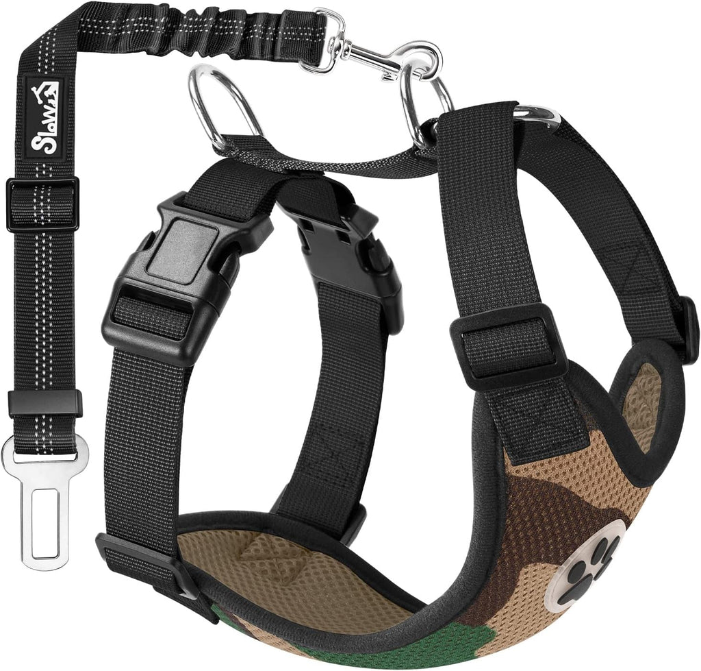 Dog Car Harness Seat Belt Set