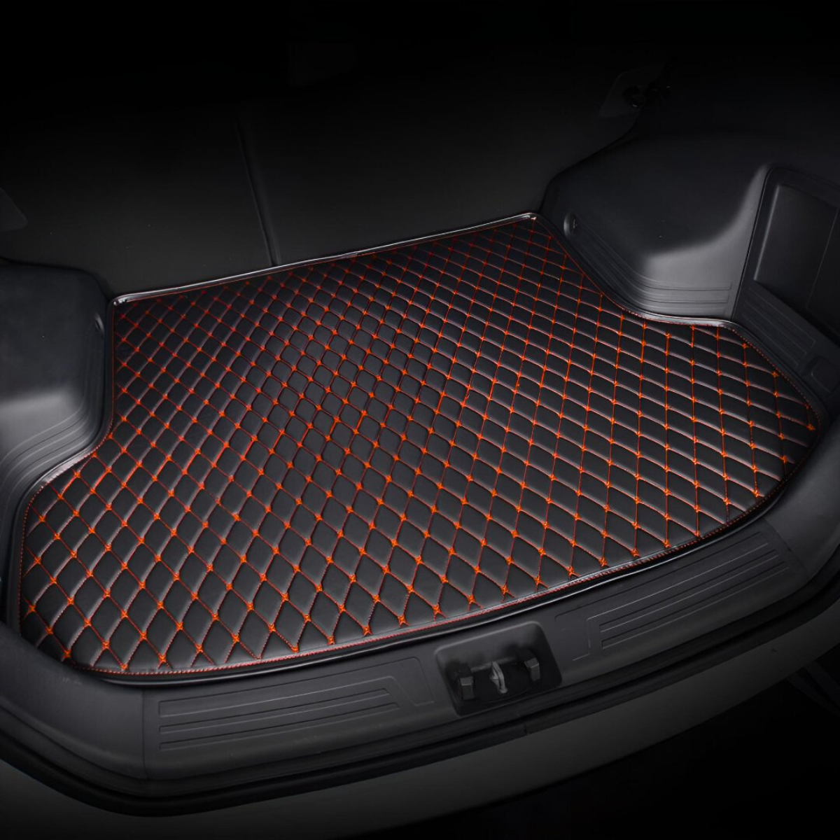 Black & Orange Custom Boot Mats