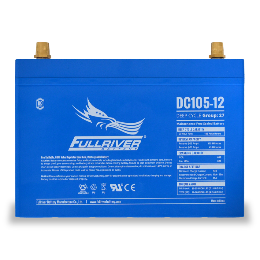 Fullriver DC105-12 Deep-Cycle AGM Battery